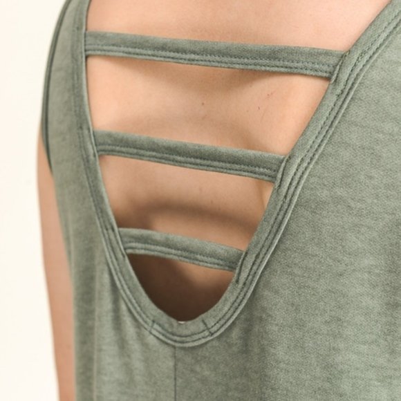 Blue Ladder Back Mini Dress - Picture 7 of 8